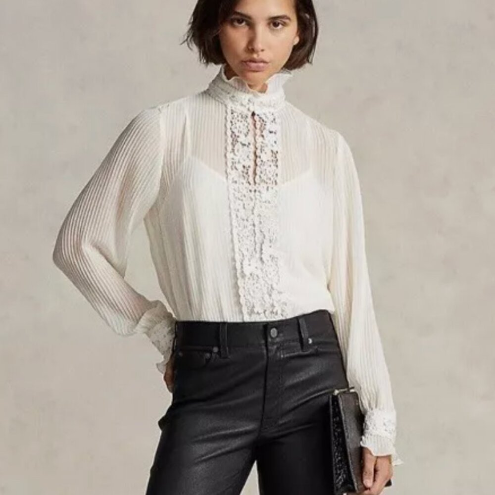 Ralph Lauren Pleated Blouse